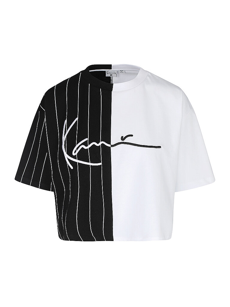 KARL KANI Shirt Cropped Fit schwarz | S